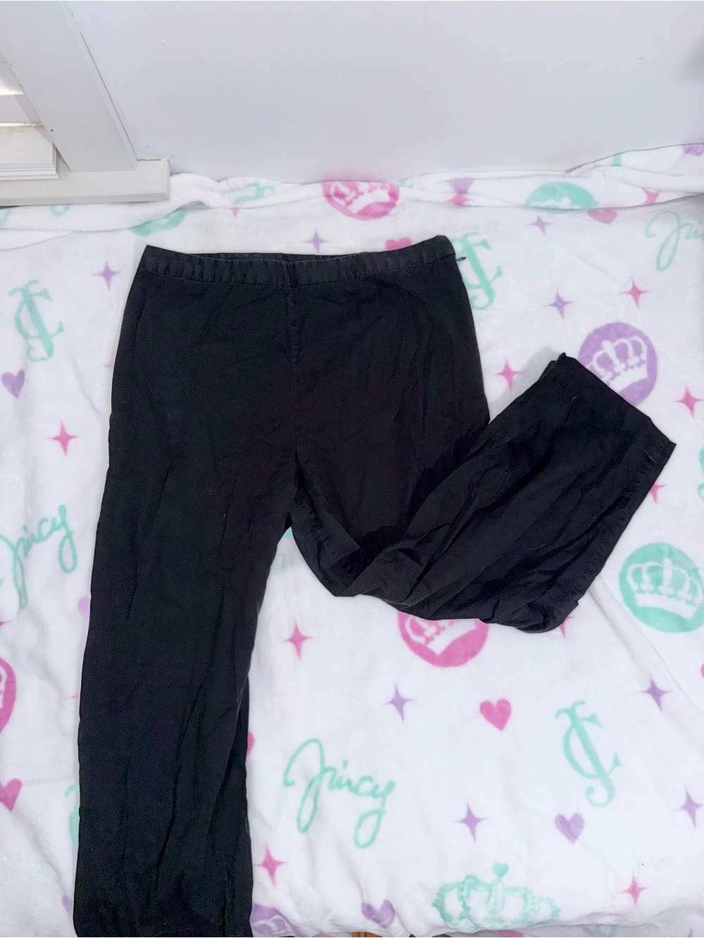 Cherokee Smooth Flat Front Side-Zipper Cropped Pants - Size 14